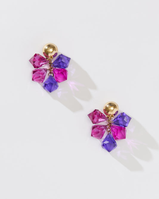 LAVENDER DROP EARRING