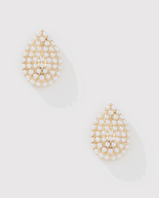 PEARL TEARDROP EARRING