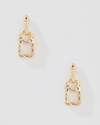 HAMMERED ZIPPER EARRING