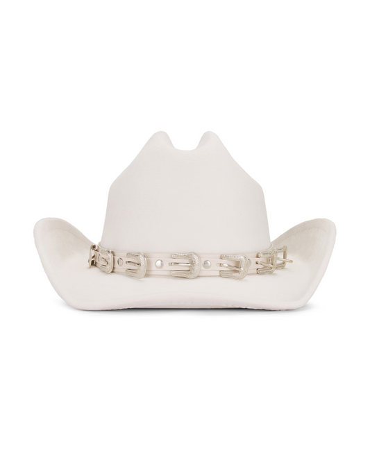 FAUX SUEDE DAPHNE COWBOY HAT