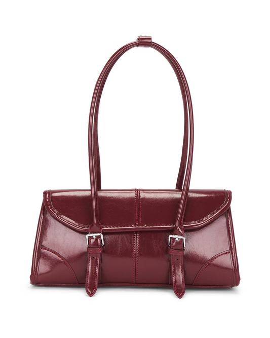 DELPHINE DOUBLE BUCKLE SHOULDER BAG