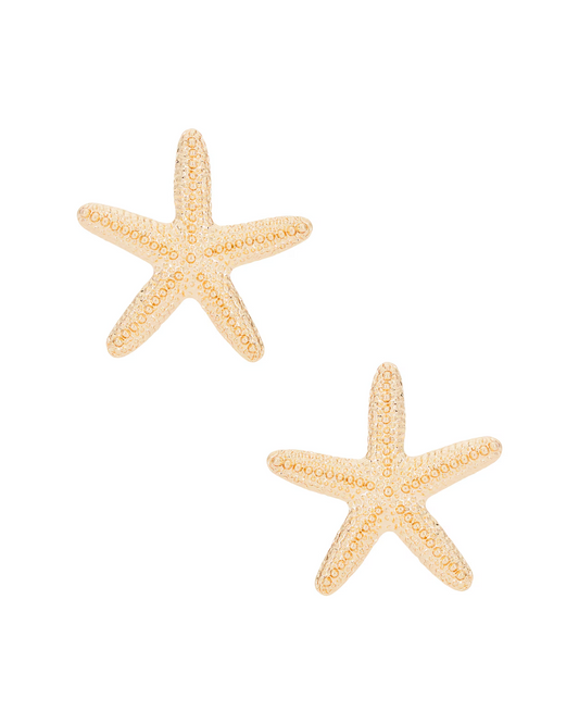 AQUA STARFISH STUD EARRING