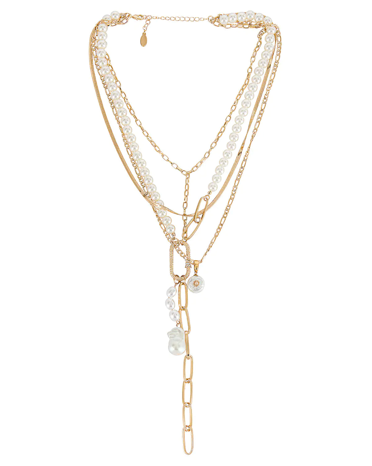 PEARL LARIAT NECKLACE