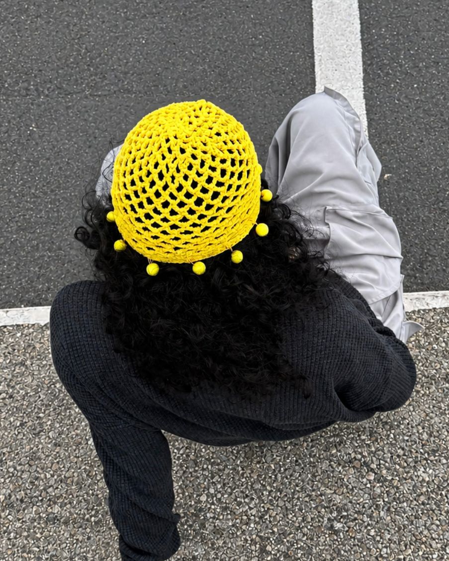 BEADED CROCHET HAT