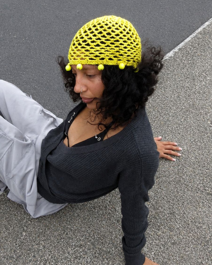 BEADED CROCHET HAT