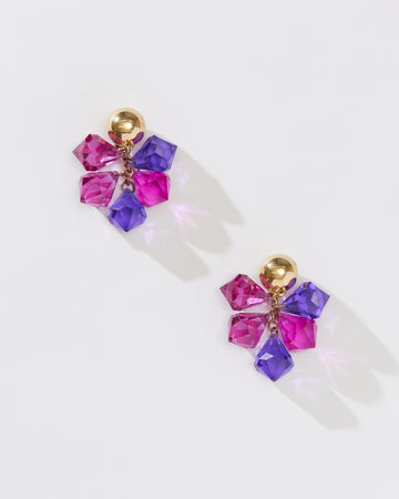 LAVENDER DROP EARRING