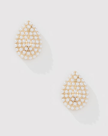PEARL TEARDROP EARRING