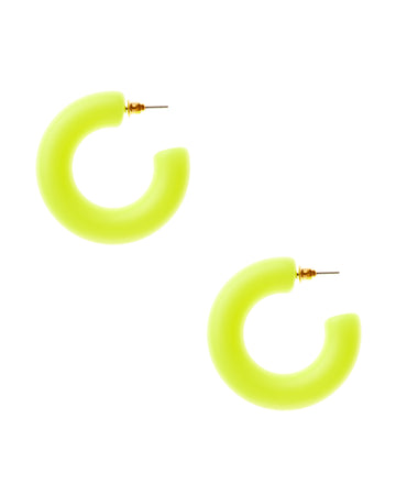 ACRYLIC HOOP EARRING