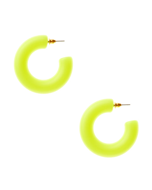 ACRYLIC HOOP EARRING