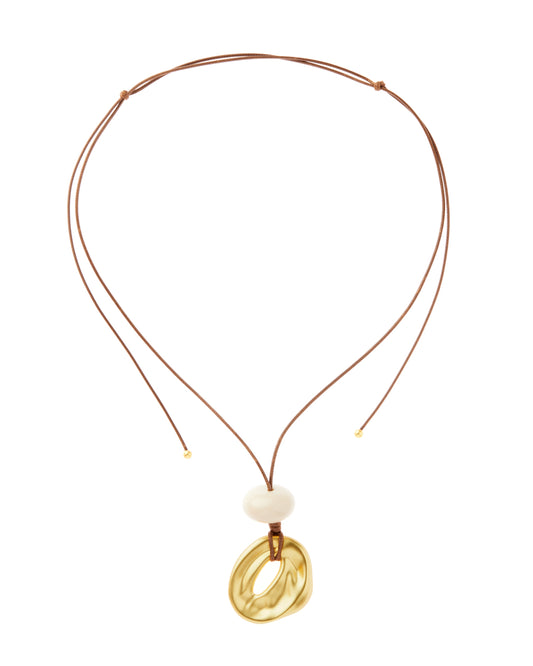 LEATHER CORD NECKLACE