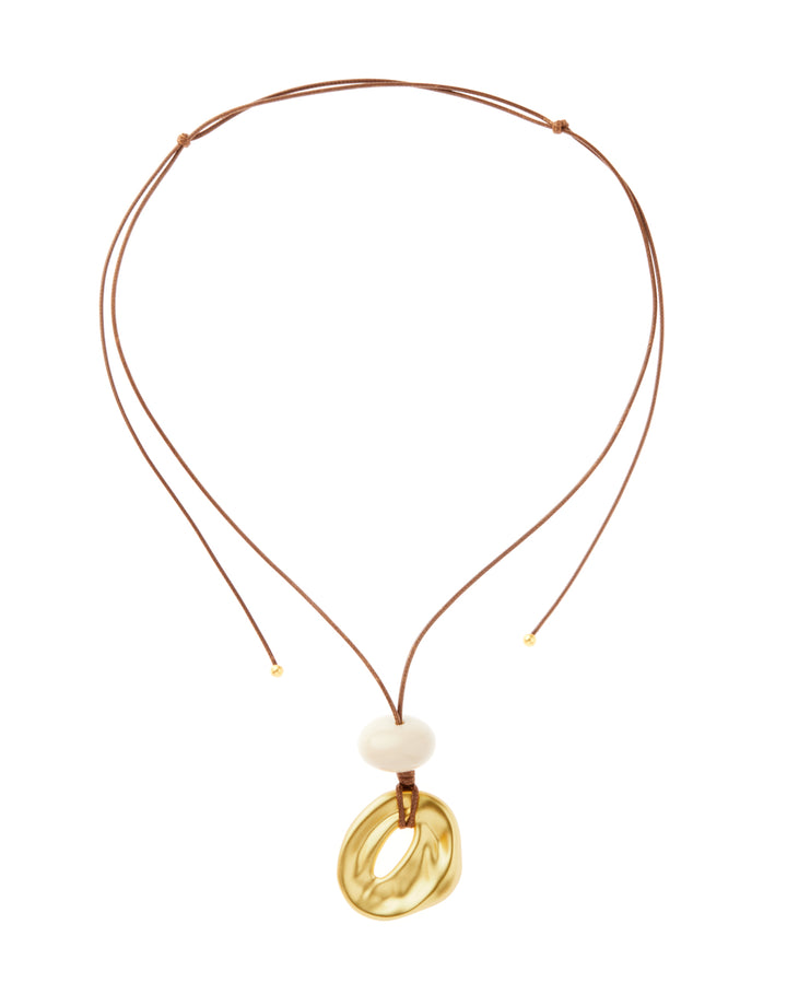 LEATHER CORD NECKLACE