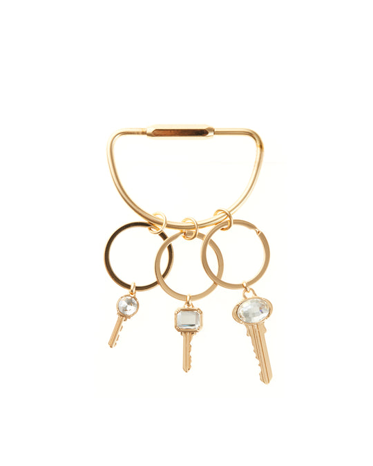 Homestate Keychain – 22K gold plated charm keychain