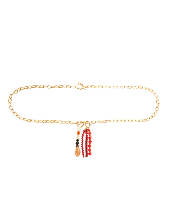 Capri Waist Chain – waist chain with beaded shell charm