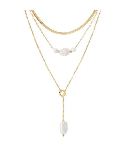 Pearl Layered Necklace by 8 Other Reasons – view 2