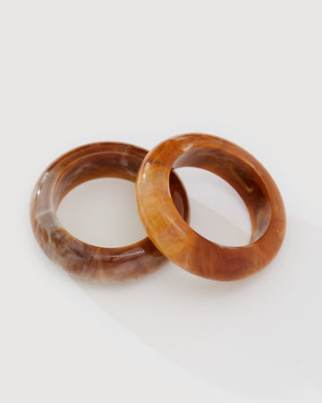 MARBLE BANGLE BRACELET SET