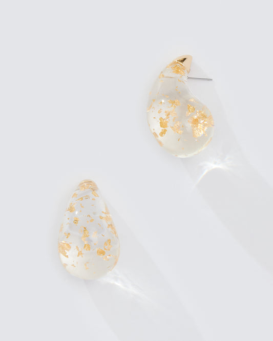GOLD LEAF EARRING