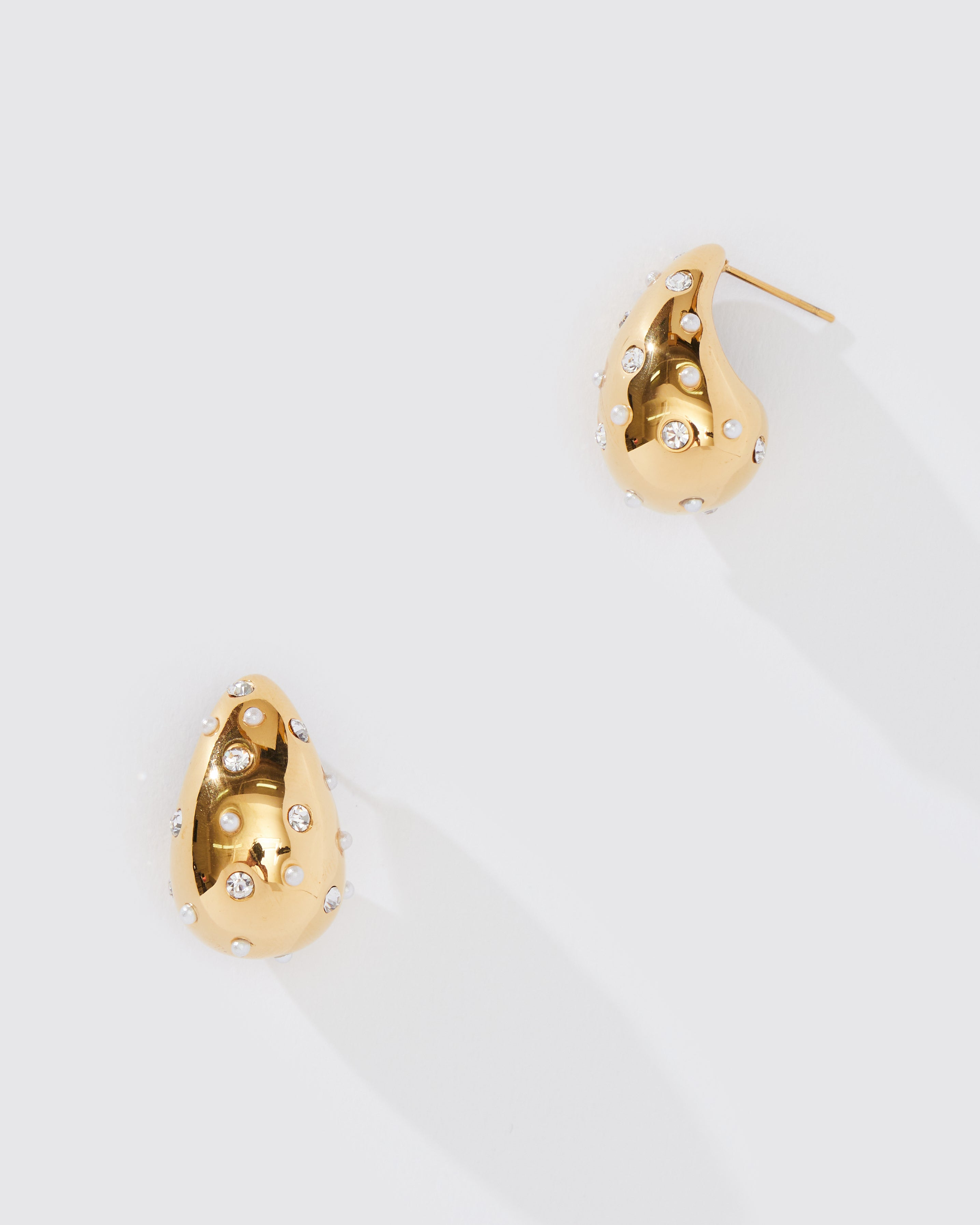 SPECKLED TEARDROP EARRING