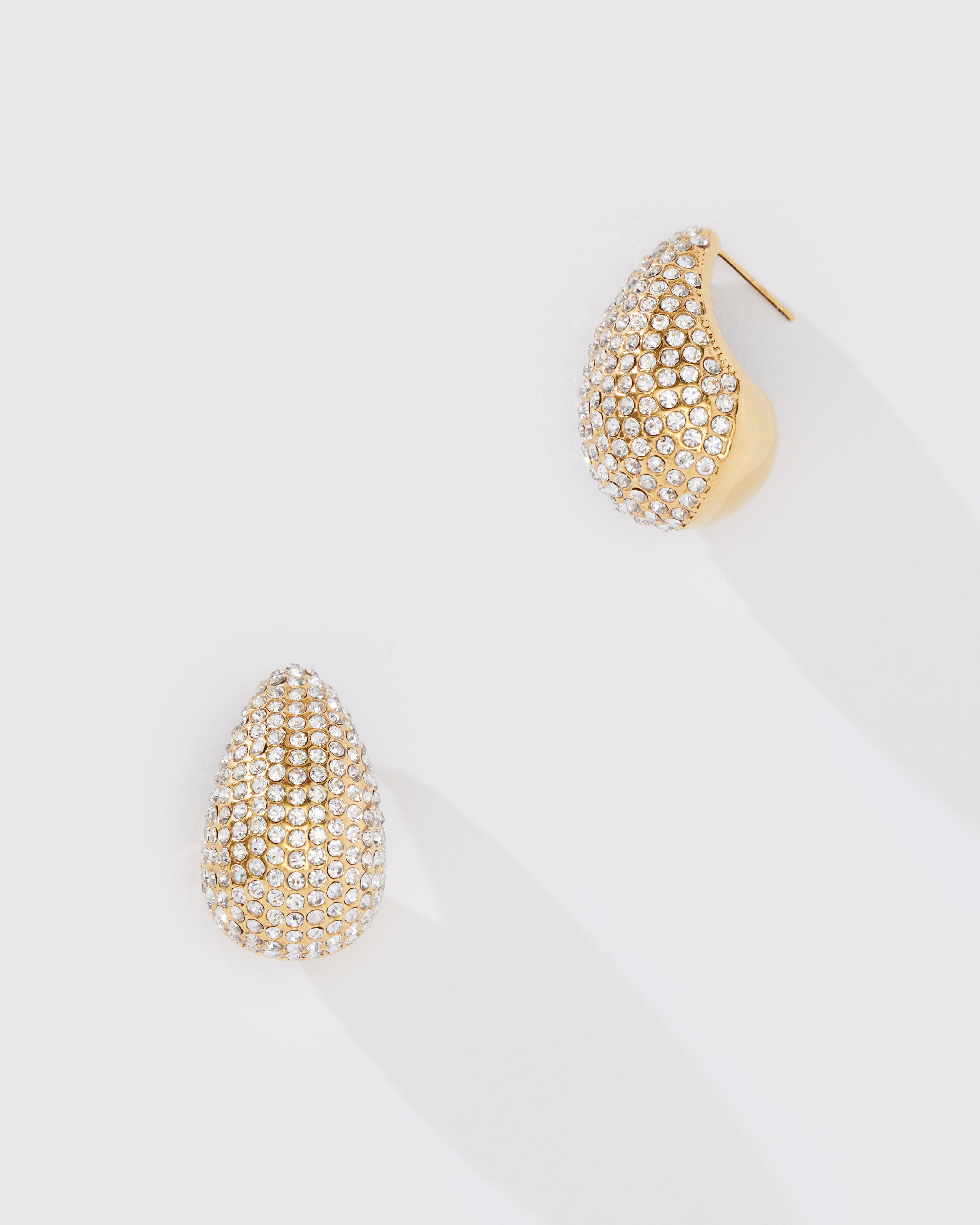 PAVE TEARDROP EARRING