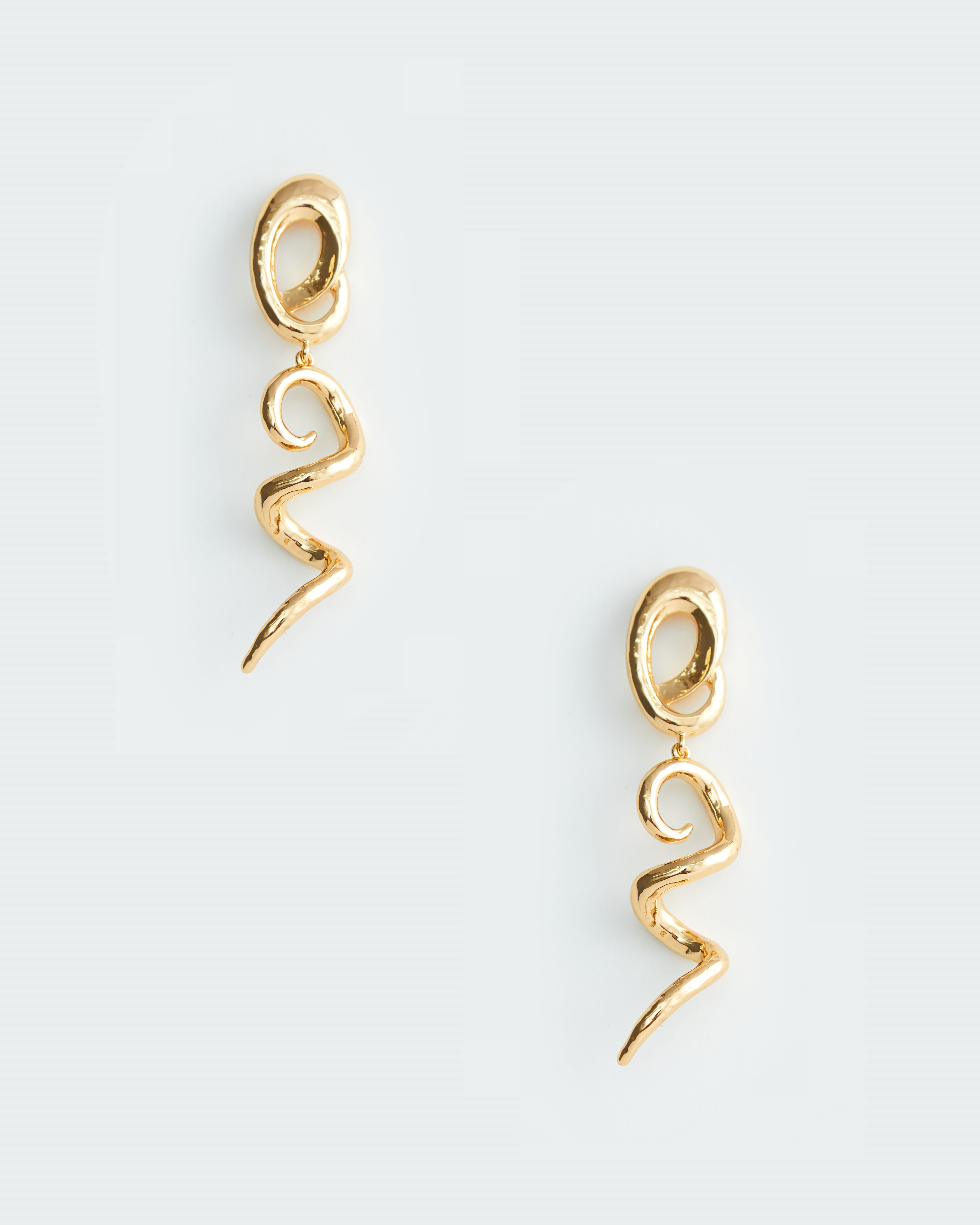 DOWNWARD SPIRAL EARRING