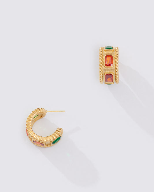 COLOR BLOCK HOOP