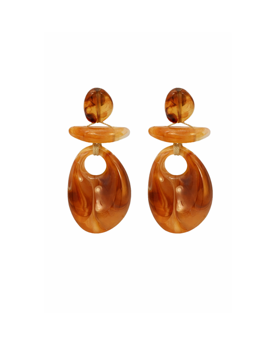 Juness Earring – statement resin dangle earring