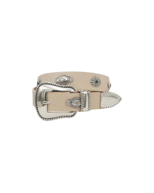 Lawless Luxe Belt – vegan leather belt with silver-tone buckle, view 2