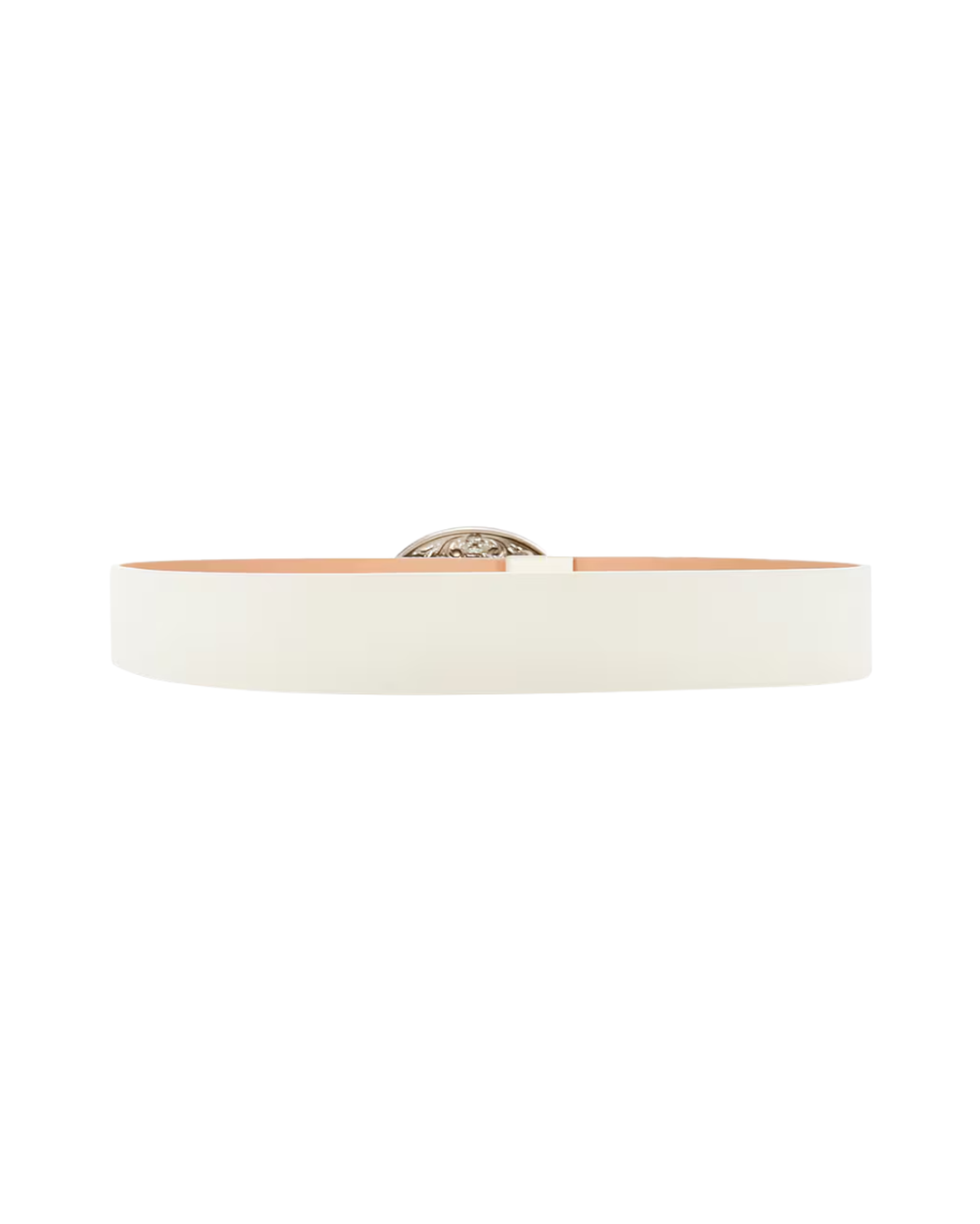 Blue Mesa off white belt showing western metal detailing