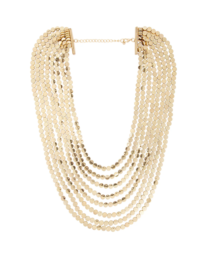 CASCADE STATEMENT LAYERED NECKLACE