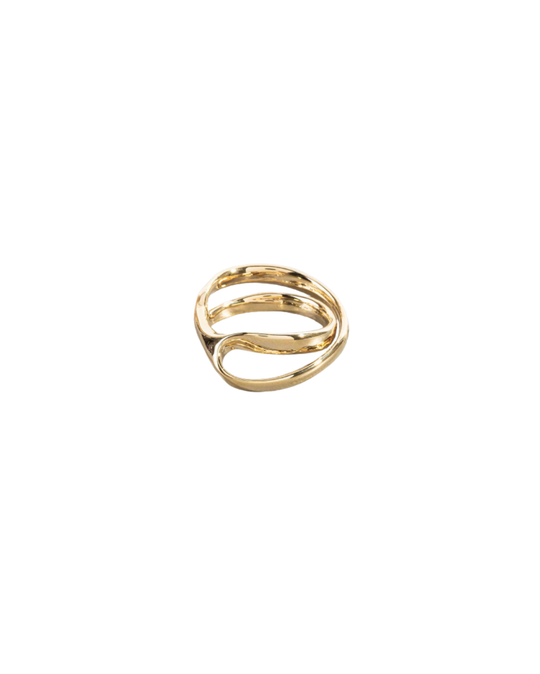 Lyra Ring in gold – delicate celestial-inspired ring