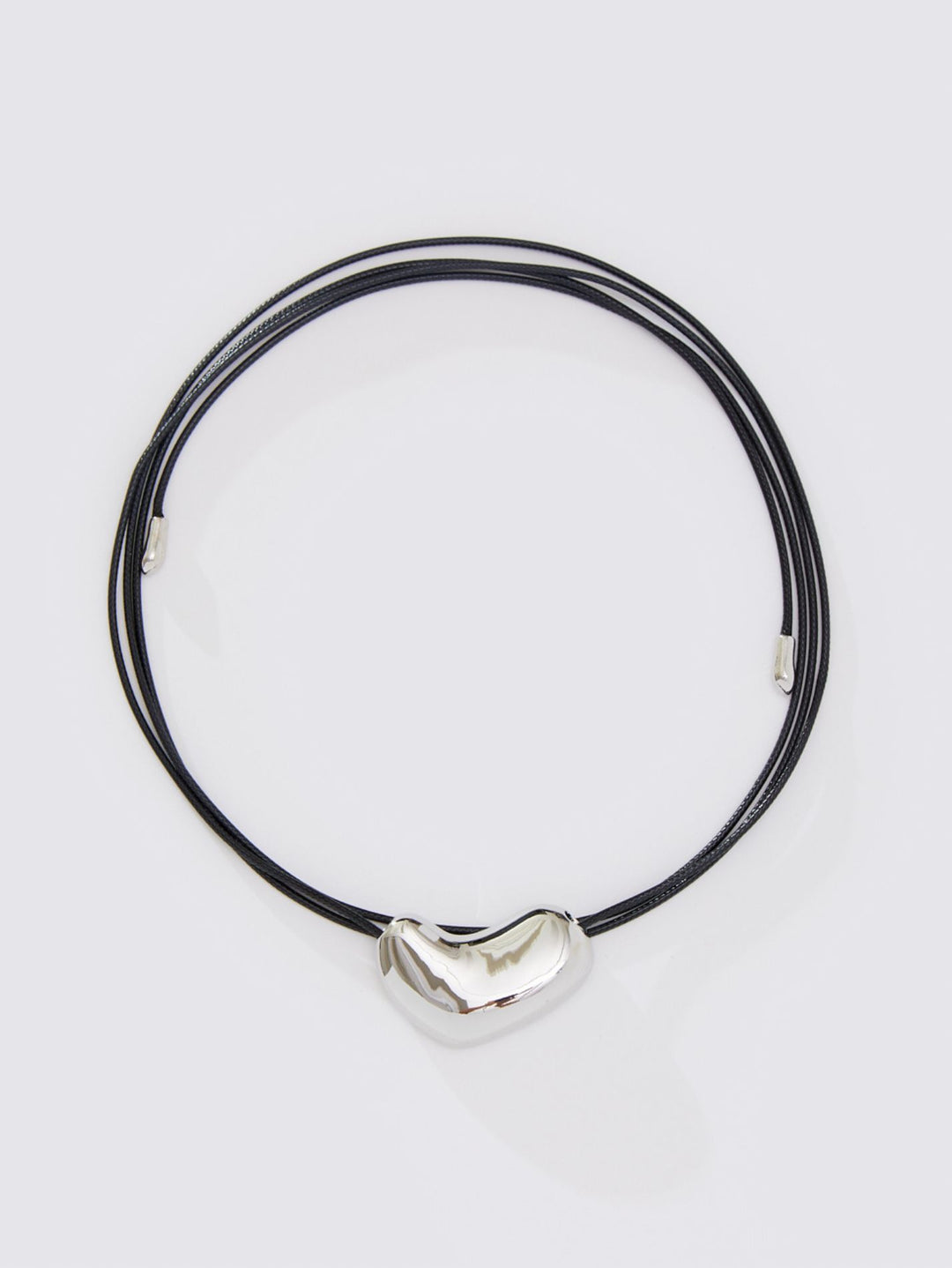 Rope pendant necklace in gold and silver plate