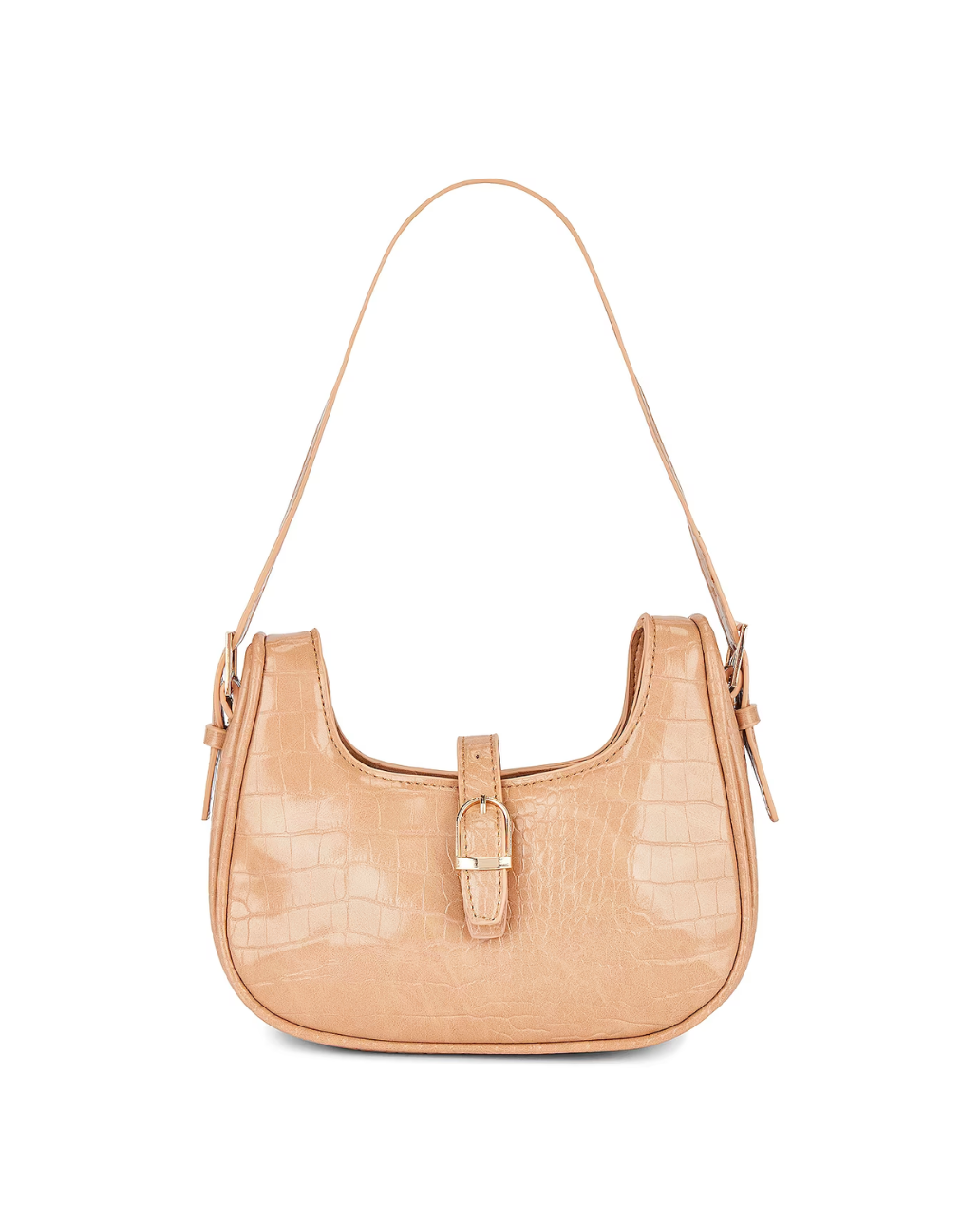 Brown croc shoulder 2024 bag