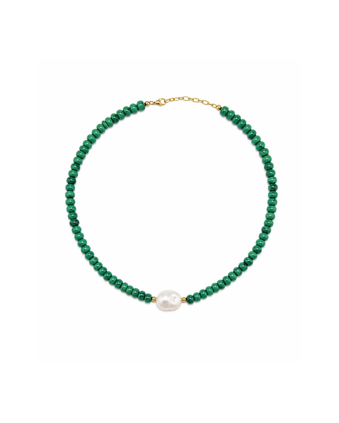 EMERALD BEADED NECKLACE
