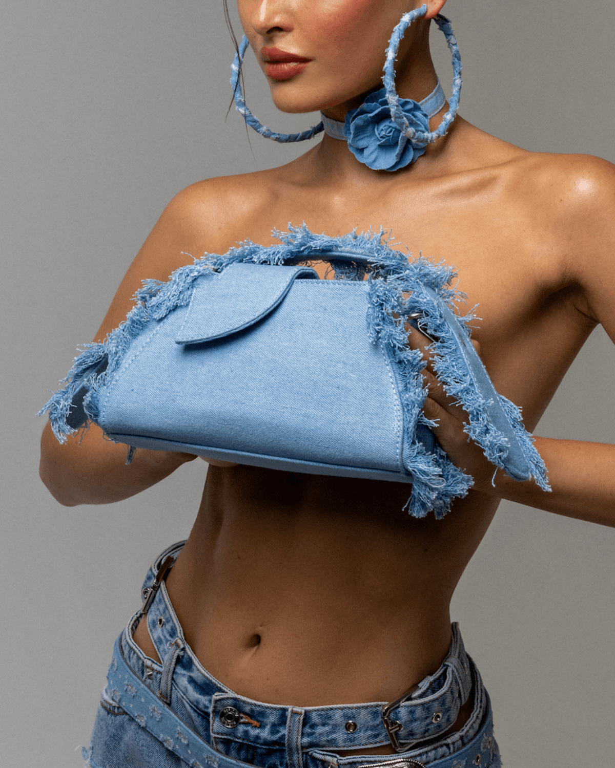 DISTRESSED DENIM BAG - 8 Other Reasons