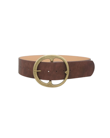 CIRCLE STATEMENT BUCKLE BELT