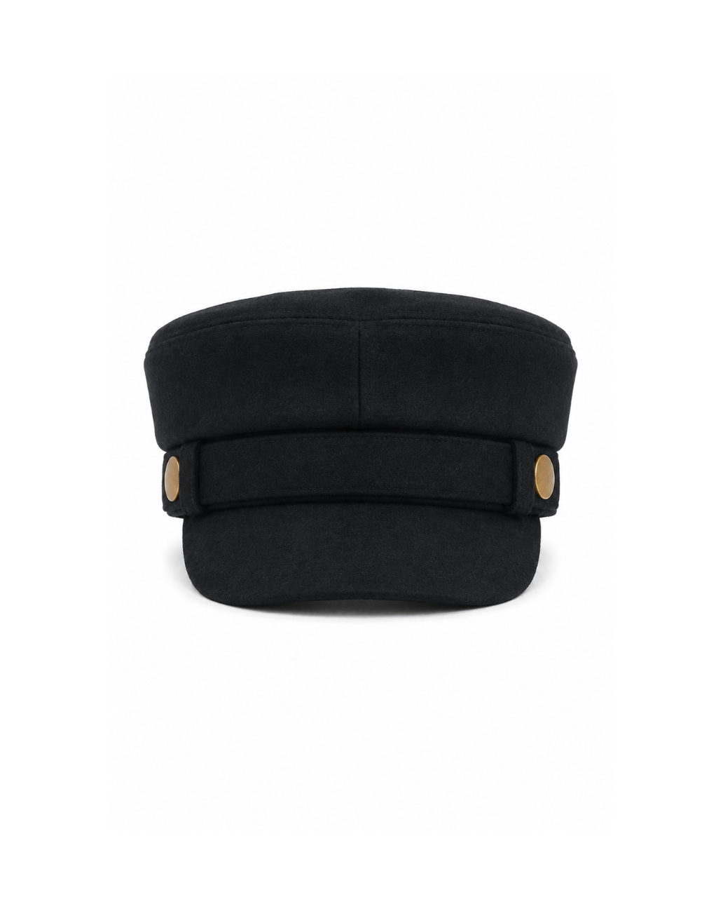 8 Other Reasons Jude baker boy hat in black wool, front view