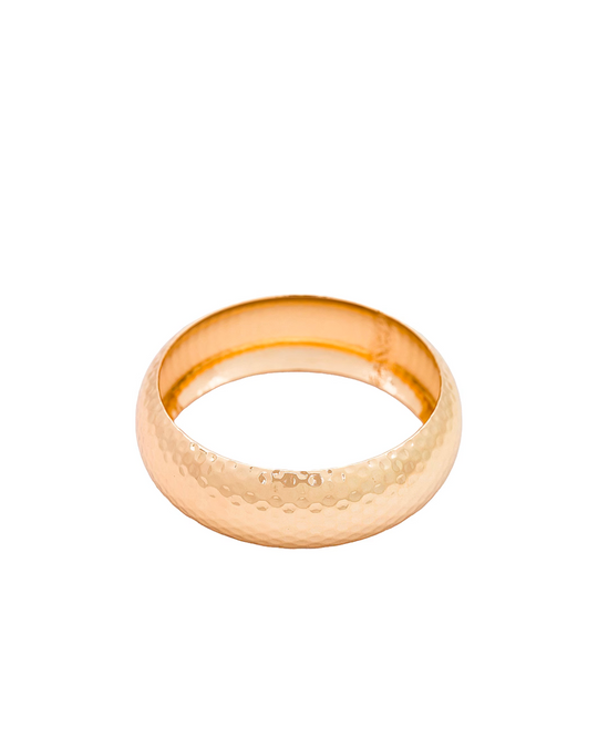 Statement bangle bracelet in gold and silver plate