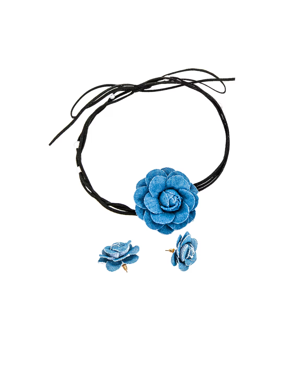 DAISY CHOKER & EARRING SET