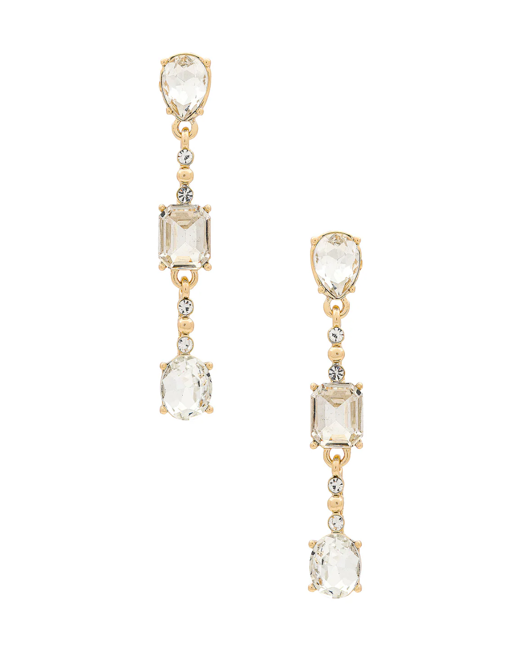 MIXED DROP EARRING