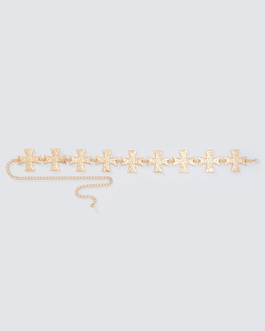 CROSS CHAIN BELT