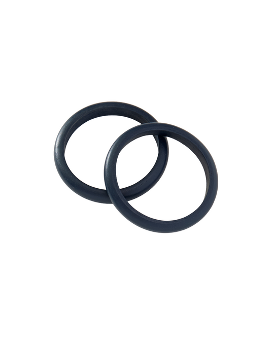 Navy Wooden Bangle Set – set of two navy wood bangle bracelets