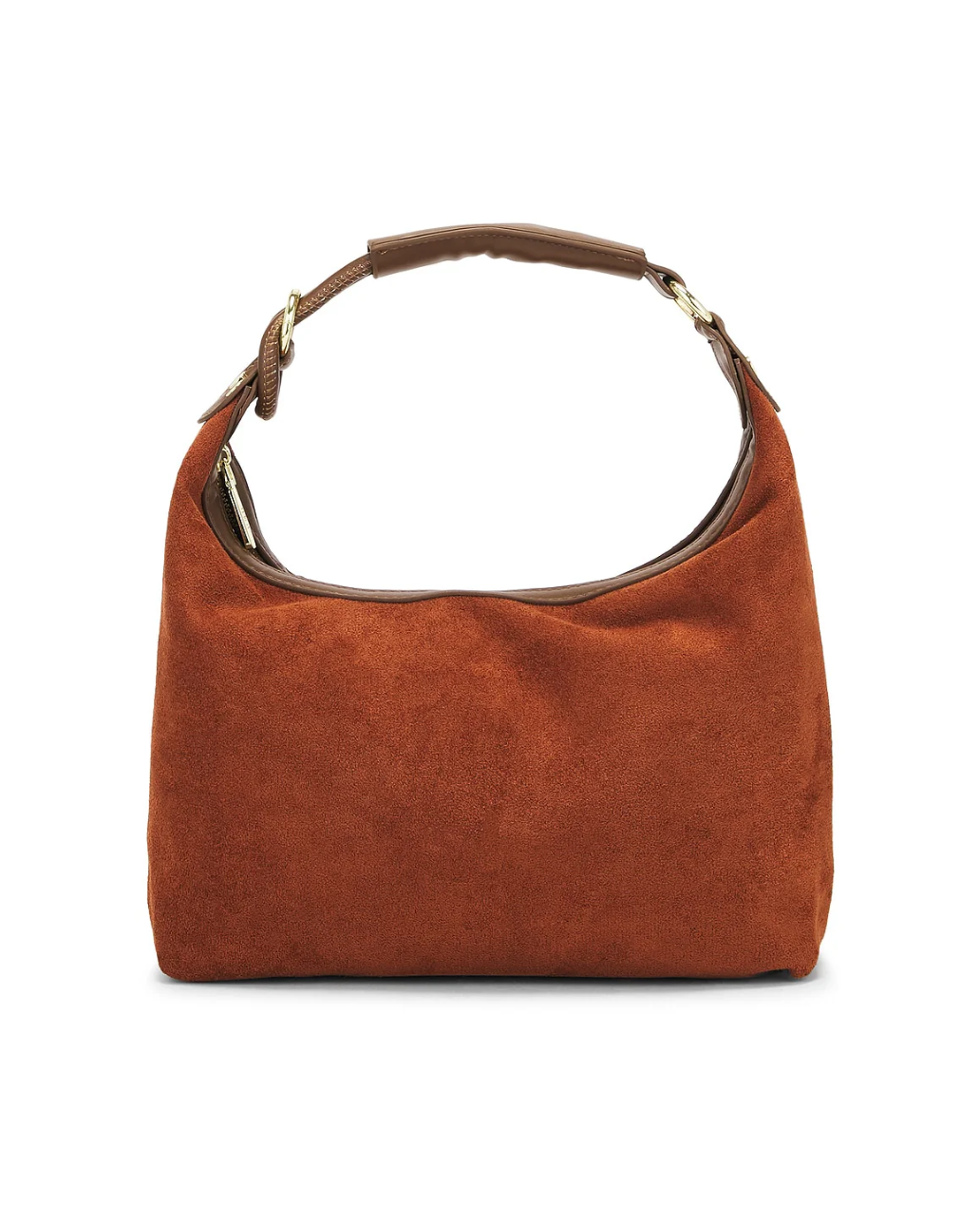 SUEDE TOP HANDLE BAG