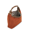 SUEDE TOP HANDLE BAG
