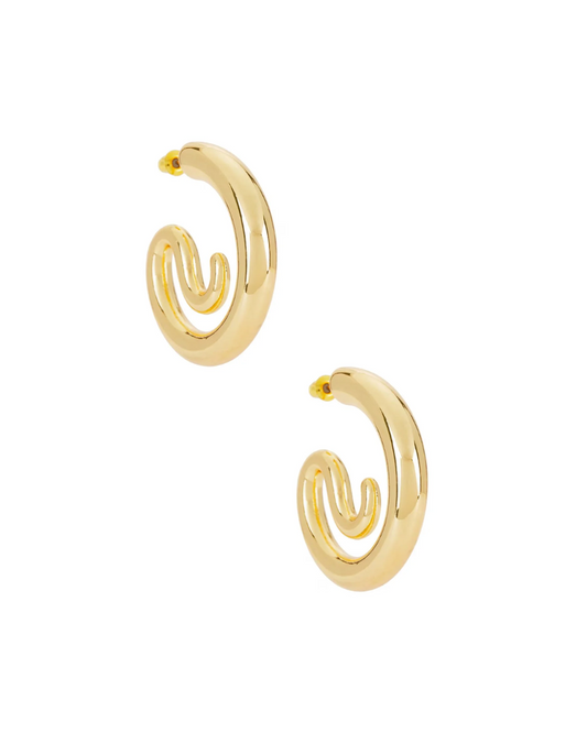 SPIRAL STATEMENT EARRING