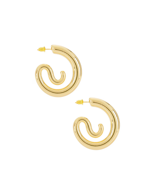 SPIRAL STATEMENT EARRING