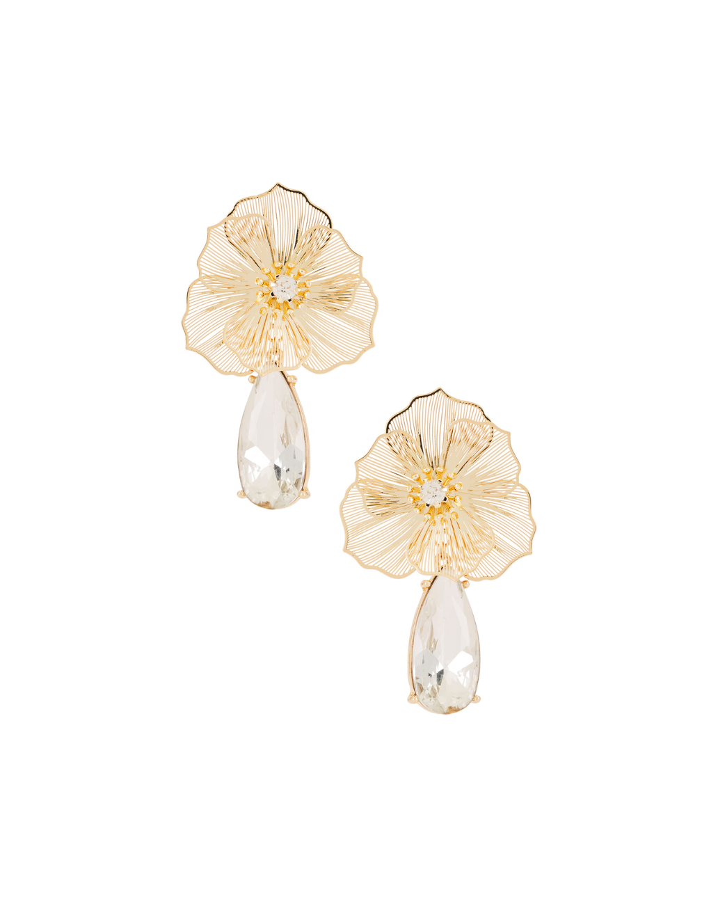 IRIS FLORAL EARRING