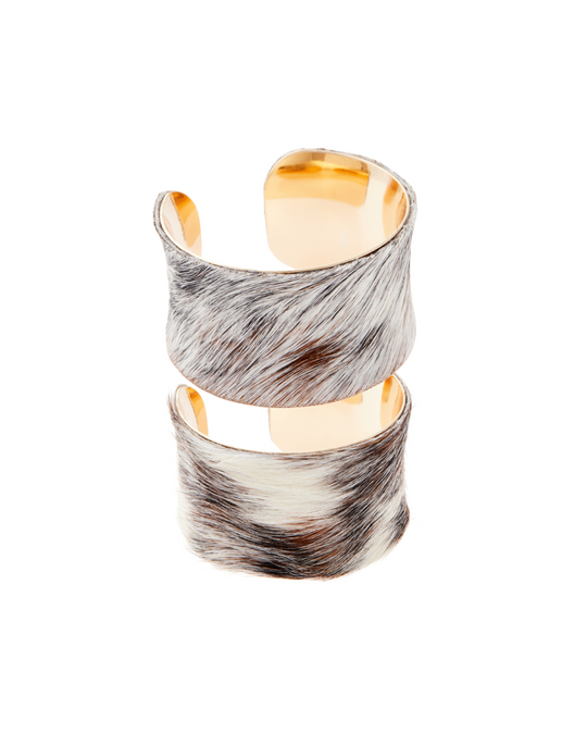 Dixie Cuff Set – cowhide cuff bracelet set