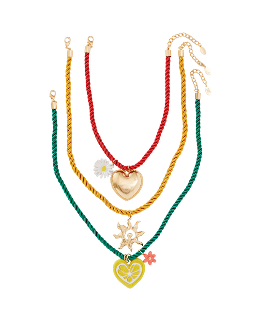 CHARM ROPE NECKLACE SET