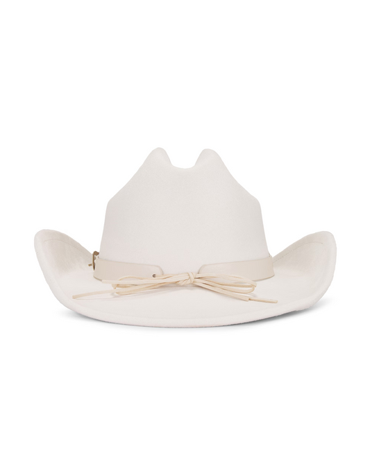 FAUX SUEDE DAPHNE COWBOY HAT