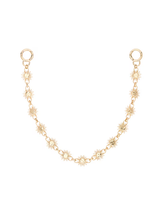 Reilly Bag Charm – 22K gold plated sun bag charm