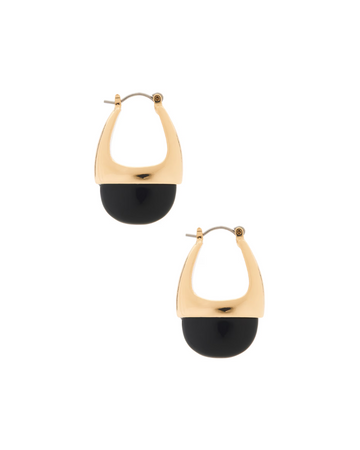 MEZ DROP HOOP EARRING